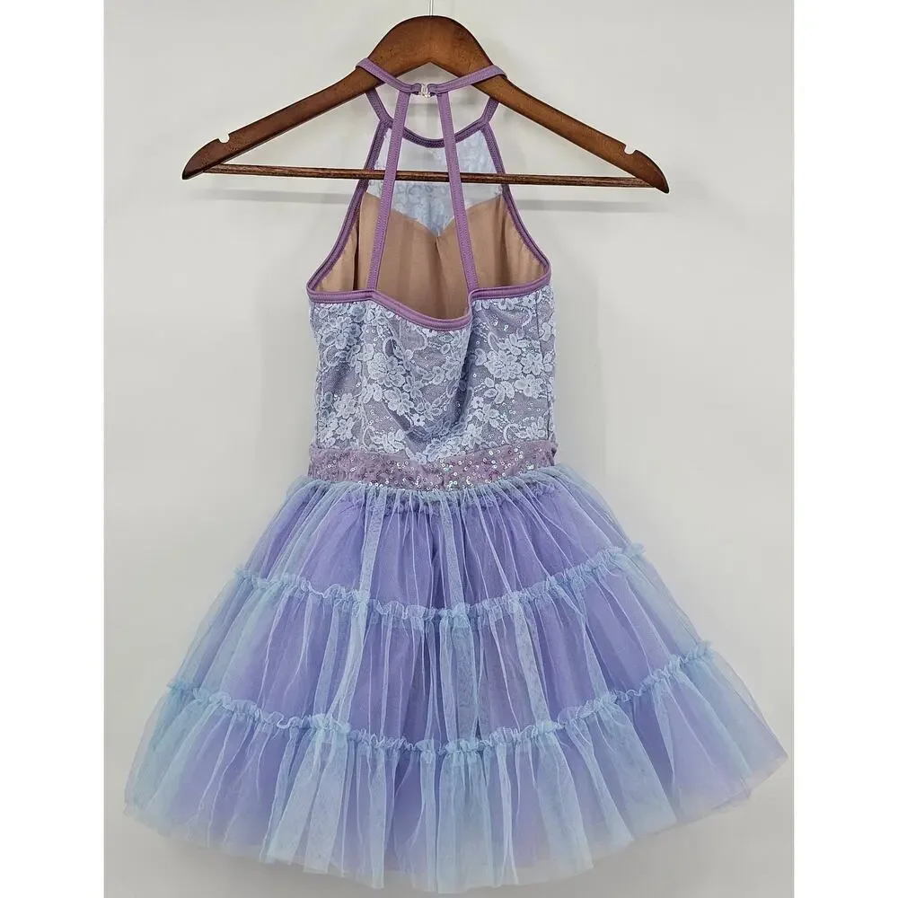 Weissman Dancewear Girls Size MC 10/12 Blue and Purple Costume/Fairy Dress Up